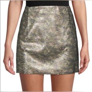 Free People Metallic Sequin Skirt